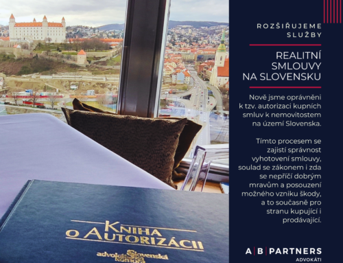 Nabízíme autorizaci smluv k nemovitostem na Slovensku